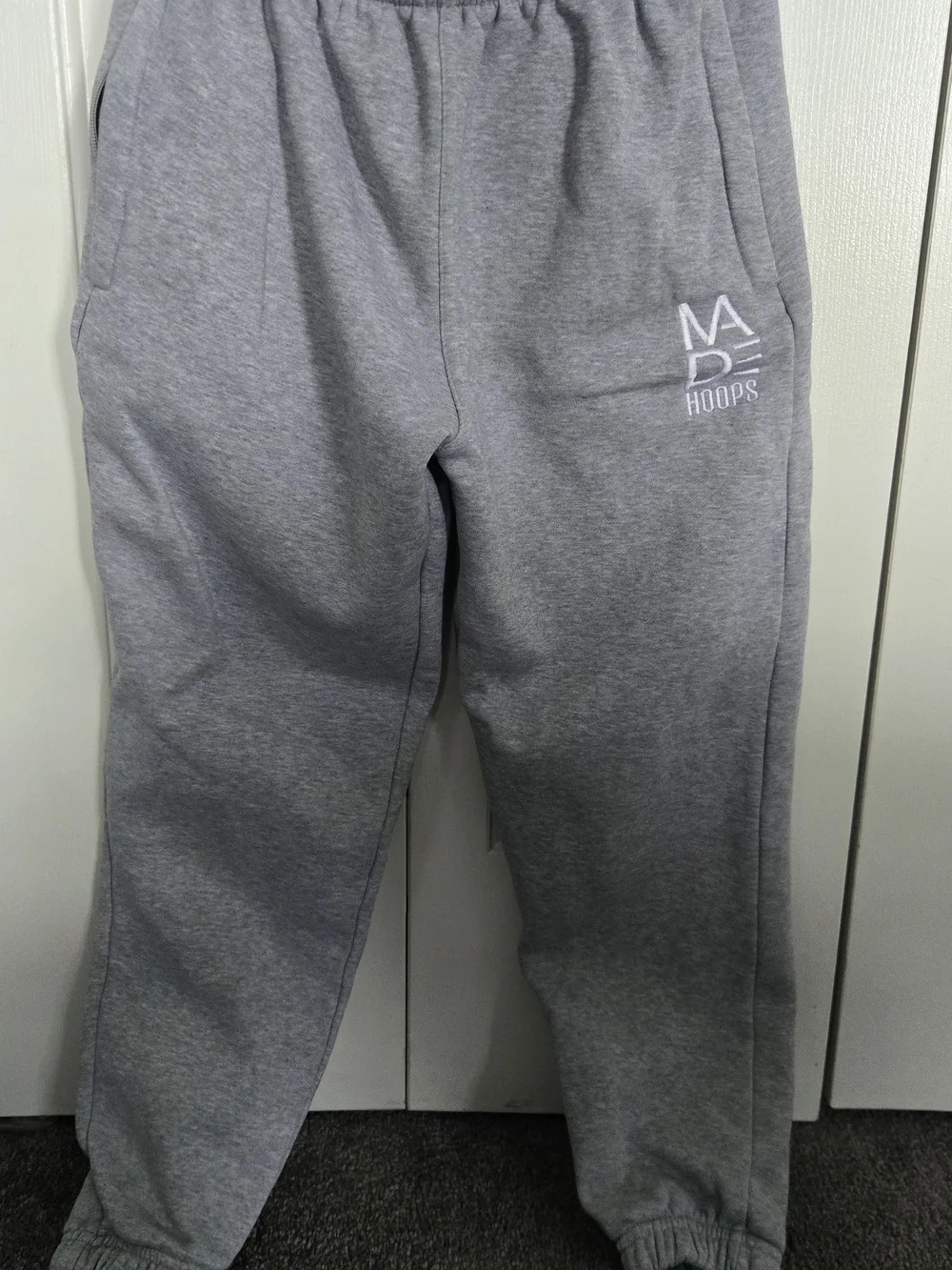 Kids' Made Hoops Gray Sweatpants & Hoodie Set Size LARGE